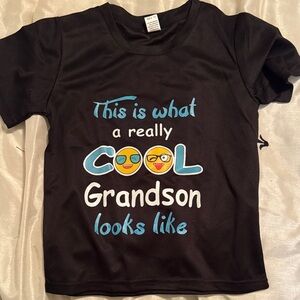 Cool Grandson Graphic Tee - Black